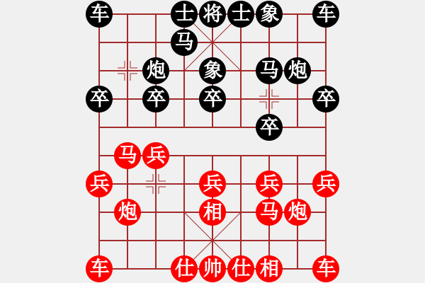 象棋棋譜圖片：‖棋家軍‖皎月[2045059653] -VS- 日月星[865969527] - 步數(shù)：10 