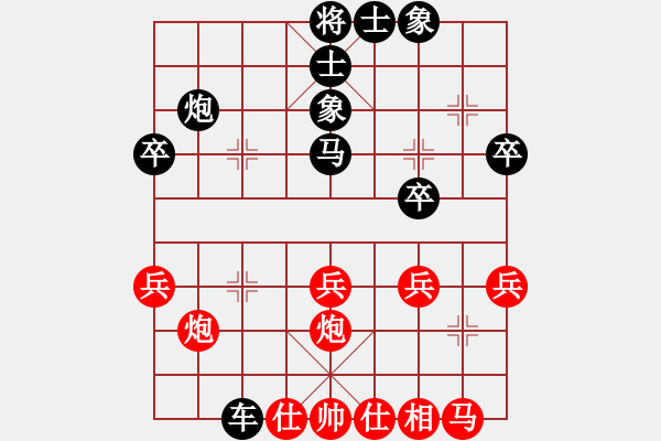 象棋棋譜圖片：老魏[1245437518] -VS- 石耕[1639869270] - 步數(shù)：30 