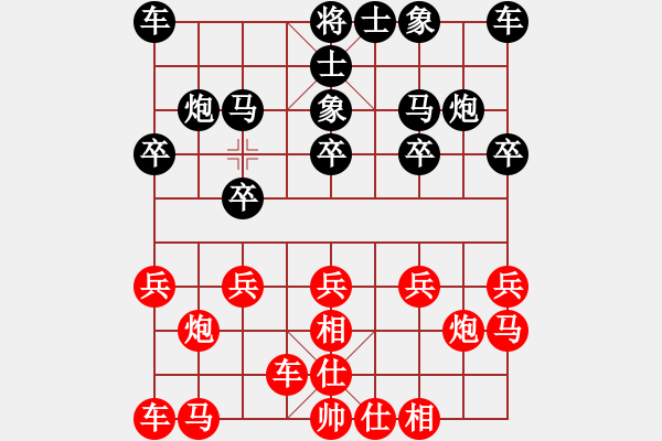 象棋棋譜圖片：lin_san紅負(fù)葬心【飛相對(duì)進(jìn)７卒】 - 步數(shù)：10 