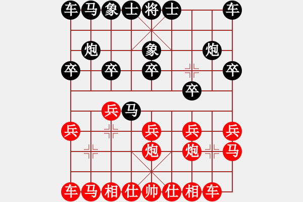 象棋棋譜圖片：西方不敗[1050931359] -VS- 笨笨[38676641] - 步數(shù)：10 