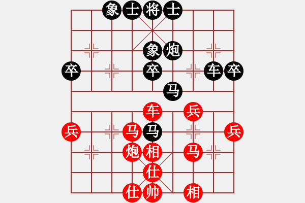 象棋棋谱图片：A573安徽蒋志梁 (胜) 南京王斌 (1993.5.1于南京) - 步数：40 