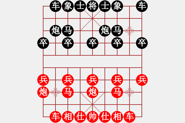 象棋棋谱图片：《黄少龙兰先胜卢辉》 - 步数：10 