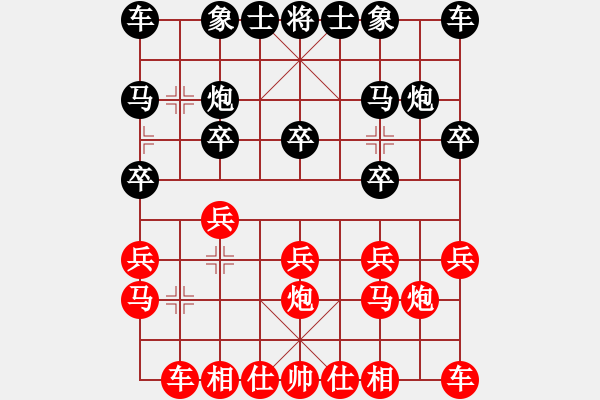 象棋棋譜圖片：今生(無極)-負(fù)-鐮刀幫羞花(5f) - 步數(shù)：10 