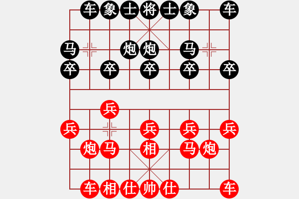 象棋棋谱图片：zjianliang(4段)-负-破逼烂吊库(6段) - 步数：10 