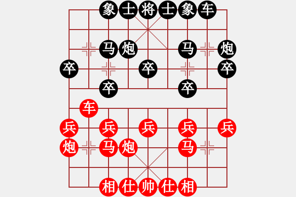 象棋棋譜圖片：2020.1.21.4評(píng)測先勝8-1常濱過宮炮 - 步數(shù)：20 