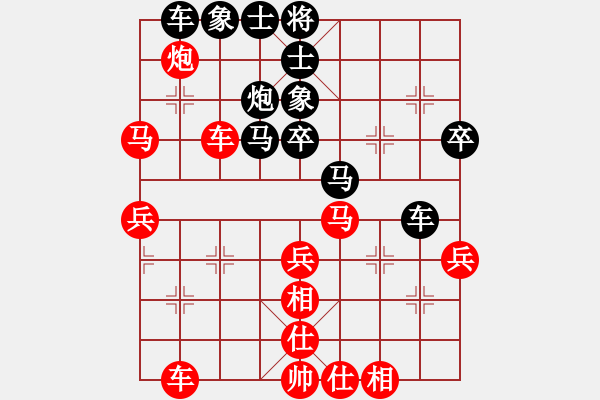 象棋棋譜圖片：葬心紅和05234802121〖仙人指路對(duì)士角炮或過宮炮〗 - 步數(shù)：40 