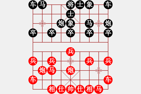 象棋棋譜圖片：[天]醉棋兒[紅] -VS- の舊卡の[黑] - 步數(shù)：10 