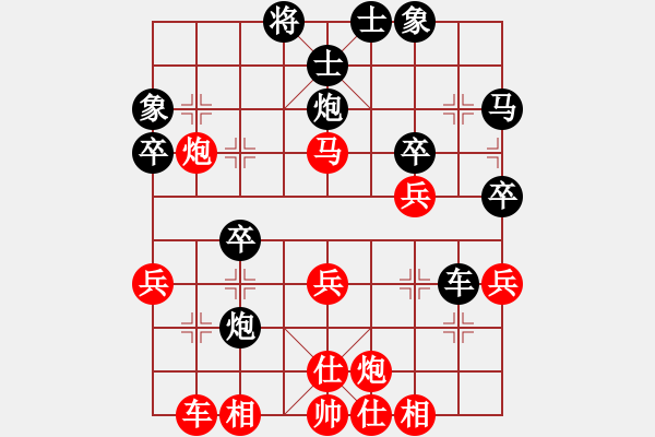 象棋棋譜圖片：南斗二星(6段)-和-北海牧羊(5段) - 步數(shù)：40 