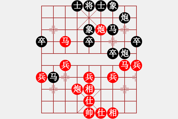 象棋棋譜圖片：神劍飛虎隊(北斗)-負-貴族迷你庫(天罡) - 步數(shù)：40 