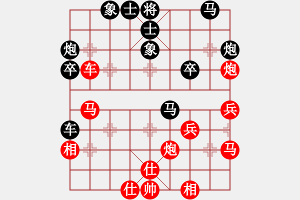 象棋棋譜圖片：2019第三屆象棋人工智能對(duì)決賽佳佳先和國(guó)圣7 - 步數(shù)：40 