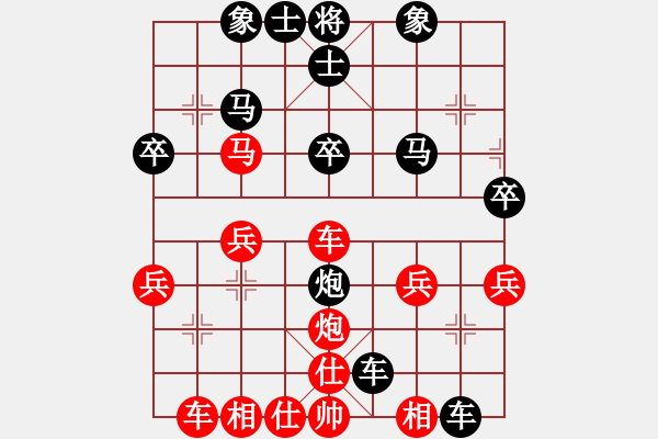 象棋棋譜圖片：披著羊皮的狼[紅] -VS- 橫才俊儒[黑] - 步數(shù)：28 