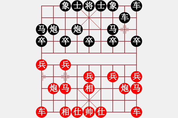 象棋棋譜圖片：遲新德 先和 侯昭忠 - 步數(shù)：10 