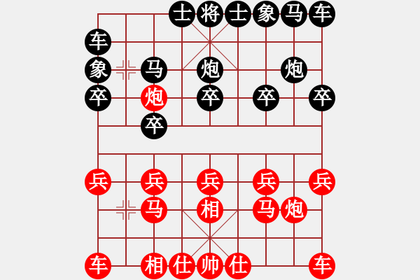 象棋棋譜圖片：神勇無敵的小白鼠[1056843501] -VS- 橫才俊儒[292832991] - 步數(shù)：10 