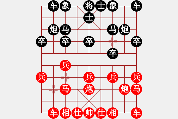 象棋棋譜圖片：1139局 E06- 仙人指路對(duì)進(jìn)右馬-旋風(fēng)引擎23層(2770) 先勝 甘寧(1400) - 步數(shù)：10 