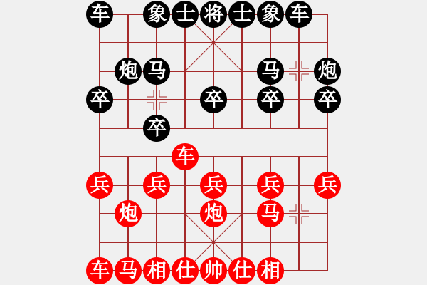 象棋棋譜圖片：希望鴿[紅] -VS- ★龍口浪子★[黑](5) - 步數(shù)：10 