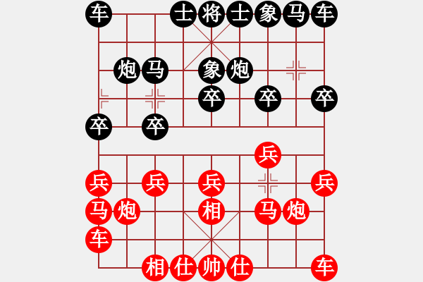 象棋棋譜圖片：風動天下(2舵)-勝-何新海(6舵) - 步數(shù)：10 