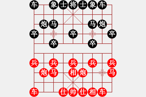 象棋棋譜圖片：1601312355 MI 3-雨藝書生 - 步數(shù)：10 