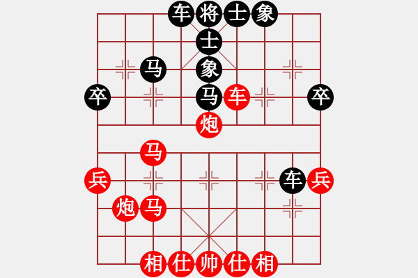 象棋棋譜圖片：2006年迪瀾杯弈天聯(lián)賽第八輪：豬頭求敗(人王)-負(fù)-射手座艾羅(9段) - 步數(shù)：40 