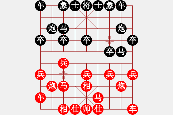象棋棋谱图片：王明堂 先對 鄒文清 - 步数：10 