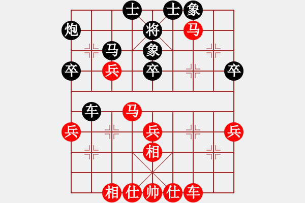 象棋棋谱图片：王明堂 先對 鄒文清 - 步数：40 