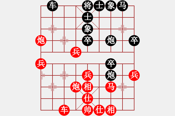 象棋棋譜圖片：黃明昌(和)周松云 - 步數(shù)：40 