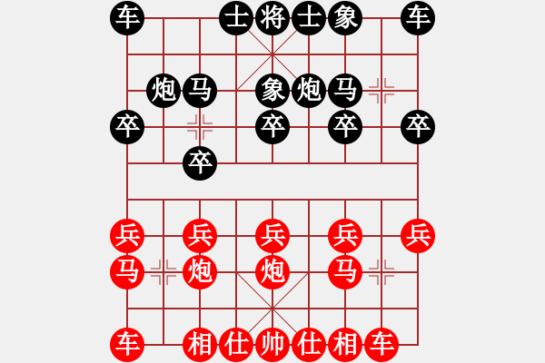 象棋棋譜圖片：伍世欽先勝楊昌榮 - 步數(shù)：10 