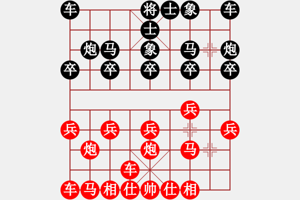 象棋棋譜圖片：橫才俊儒[292832991] -VS- 平凡人[260287310] - 步數(shù)：10 