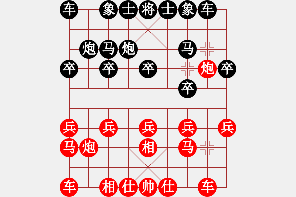 象棋棋譜圖片：測(cè)評(píng) 電腦分析 飛相局 急車(chē)壓馬 - 步數(shù)：10 