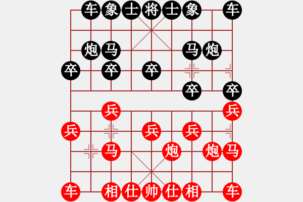 象棋棋谱图片：百思不得棋解[575644877] -VS- wang[1119213430] - 步数：10 