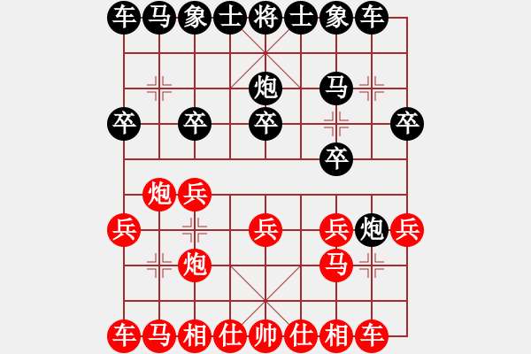 象棋棋譜圖片：南門吹水(7星)-勝-一招驚心(8星) - 步數(shù)：10 