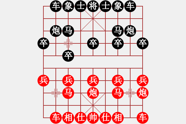 象棋棋譜圖片：后勝網(wǎng)絡(luò)棋手（中炮七路馬對屏風馬） - 步數(shù)：10 