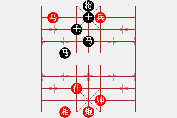 象棋棋譜圖片：第104局 馬炮兵士相勝雙馬雙士（二） - 步數(shù)：27 