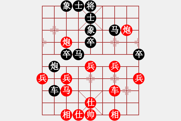 象棋棋譜圖片：人民解放軍(9星)-勝-木庫(kù)神勇(9星)運(yùn)子好局 - 步數(shù)：40 