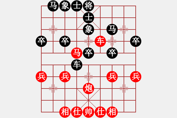 象棋棋譜圖片：橫才俊儒[292832991] -VS- ②O①彡①④[316604483] - 步數(shù)：30 