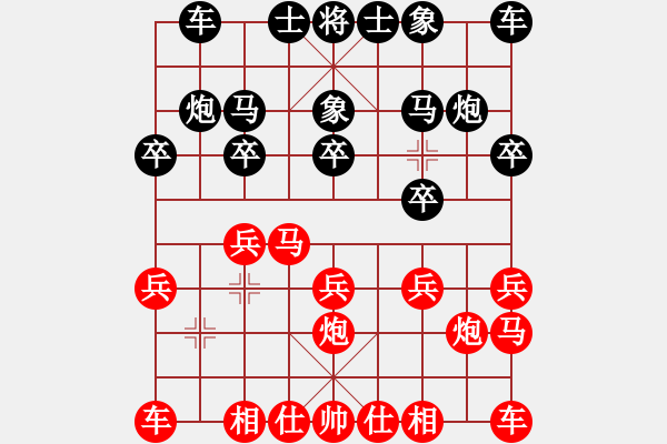 象棋棋譜圖片：鵝嗨鵝(1弦)-勝-卡斯特羅(9星) - 步數(shù)：10 