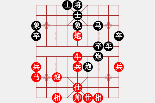 象棋棋譜圖片：象棋小子[紅] -VS- 謙和[黑] - 步數(shù)：40 