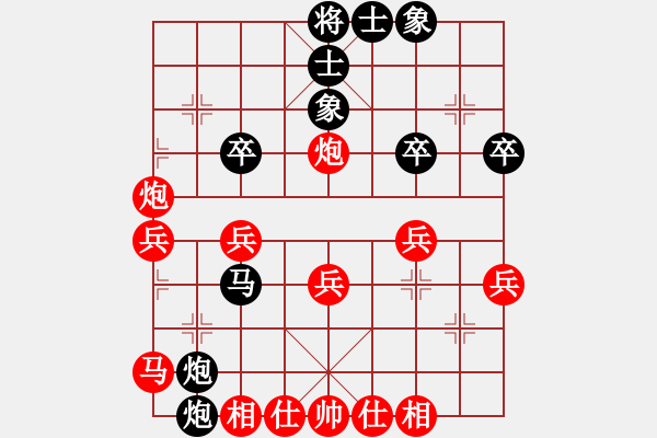 象棋棋譜圖片：葬心紅勝lsj31313995866【順炮橫車對(duì)直車】 - 步數(shù)：40 