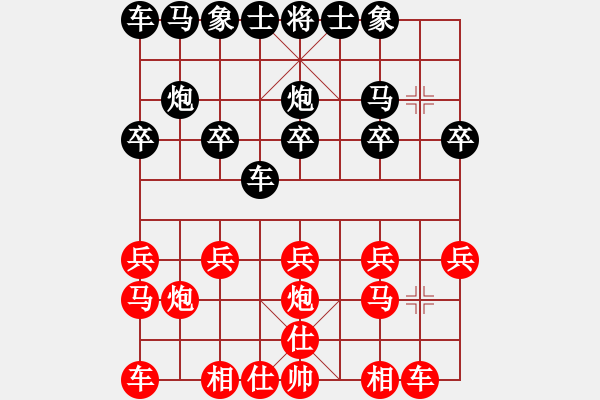 象棋棋譜圖片：意壇_水王[紅] -VS- 暴龍一擊[黑] - 步數(shù)：10 