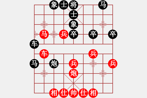 象棋棋譜圖片：五七炮互進(jìn)三兵對(duì)屏風(fēng)馬邊卒右馬外盤河 象7進(jìn)5變桂花飄香(月將)-勝-龍城變色龍(日帥) - 步數(shù)：40 