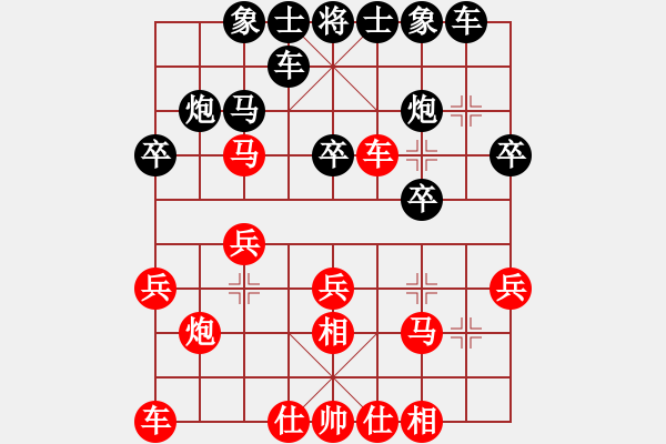 象棋棋譜圖片：︶ㄣ魅力四射ルゞ [紅] -VS- 西毒歐陽峰[黑] - 步數(shù)：20 