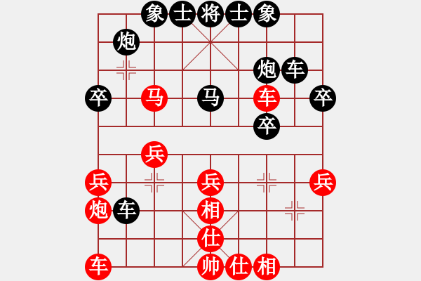 象棋棋譜圖片：︶ㄣ魅力四射ルゞ [紅] -VS- 西毒歐陽峰[黑] - 步數(shù)：30 