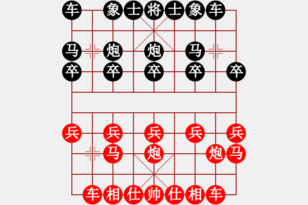 象棋棋譜圖片：1124局 D50- 中炮對列炮-郭嘉(2200) 先負(fù) 小蟲引擎23層(2762) - 步數(shù)：10 