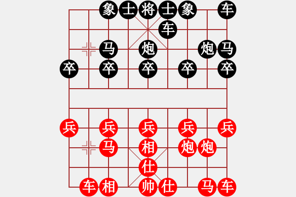 象棋棋譜圖片：帥氣的老爹[601259471] -VS- 橫才俊儒[292832991] - 步數(shù)：10 