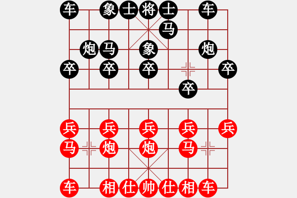 象棋棋譜圖片：決賽5輪：李小舟先和QIWENHUI - 步數(shù)：10 