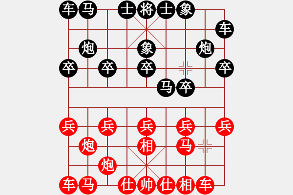 象棋棋譜圖片：325局 A07- 金鉤炮局-小蟲引擎23層 (先和) BugChess19-04-09 x64 - 步數(shù)：10 