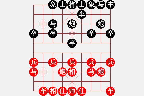 象棋棋譜圖片：星雨 [紅] -VS- 橫才俊儒[黑] - 步數(shù)：10 