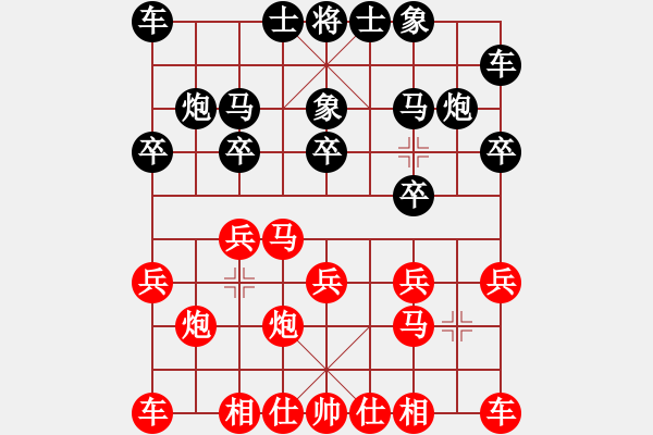 象棋棋譜圖片：湖南九華隊 程進超 勝 中國通信隊 翟進魁 - 步數(shù)：10 