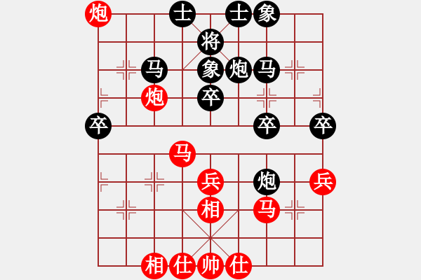 象棋棋譜圖片：池中清水先和夏激揚(yáng) （自戰(zhàn)評(píng)注）五六炮左正馬對(duì)反宮馬 - 步數(shù)：40 