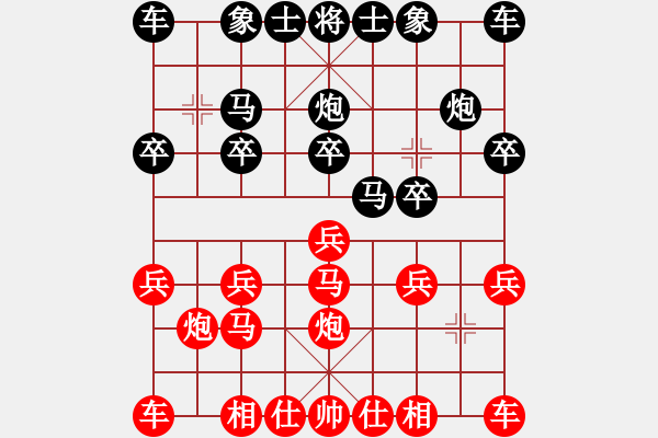 象棋棋譜圖片：東東[紅] -VS- 負(fù)分太后 魚[黑](4) - 步數(shù)：10 