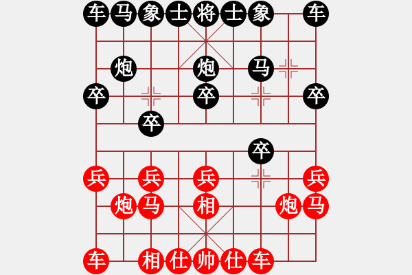 象棋棋譜圖片：平地青云(9星)-勝-梁山豹子頭(6星) - 步數(shù)：10 